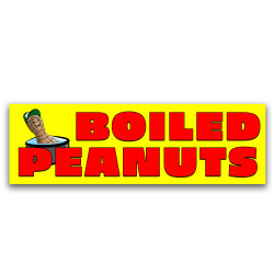 Boiled Peanuts Vinyl Banner...