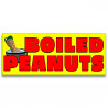Boiled Peanuts Vinyl Banner with Optional Sizes (Made in the USA)