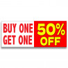 Buy one Get One 50%OFF Vinyl Banner with Optional Sizes (Made in the USA)