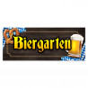 Biergarten Vinyl Banner with Optional Sizes (Made in the USA)