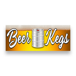 BEER KEGS Vinyl Banner with Optional Sizes (Made in the USA)