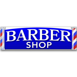 Barber Shop Vinyl Banner...