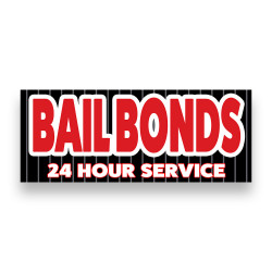 Bail Bonds Vinyl Banner with Optional Sizes (Made in the USA)