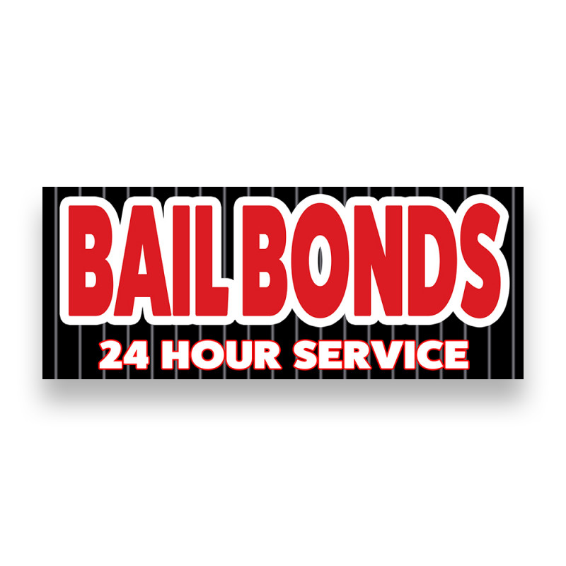Bail Bonds Vinyl Banner with Optional Sizes (Made in the USA)