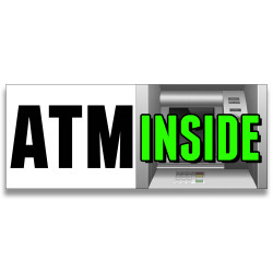 ATM inside Vinyl Banner with Optional Sizes (Made in the USA)
