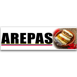 Arepas Vinyl Banner with...