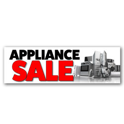 Appliance Sale Vinyl Banner...