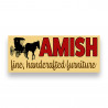 AMISH FINE HANDCRAFTED FURNITURE Vinyl Banner with Optional Sizes (Made in the USA)