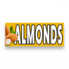ALMONDS Vinyl Banner with Optional Sizes (Made in the USA)