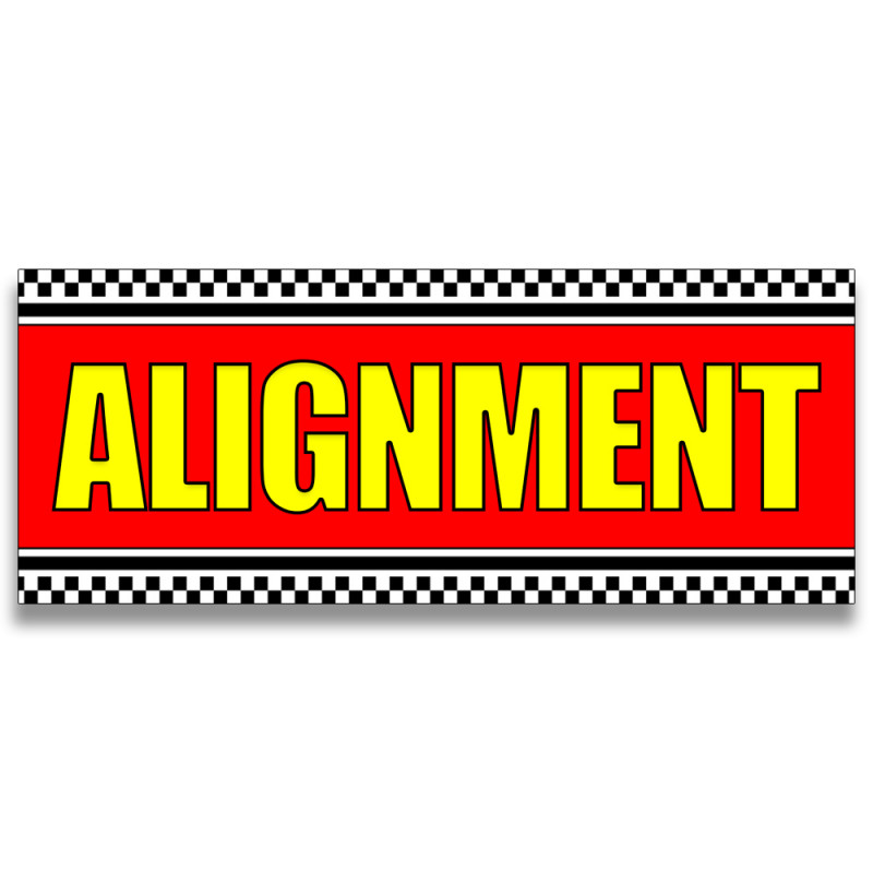 Alignment Vinyl Banner with Optional Sizes (Made in the USA)