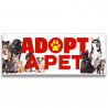 Adopt a Pet Vinyl Banner with Optional Sizes (Made in the USA)