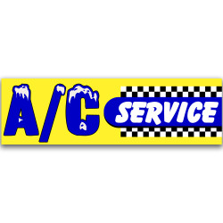 A/C Service Vinyl Banner...
