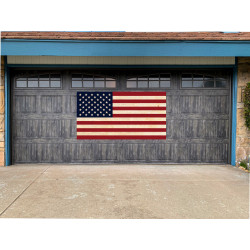 US Flag Wood Look 42" x 78"...