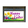 Happy Easter Magnetic 42" x 84" Garage Banner For Steel Garage Doors