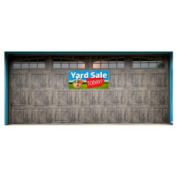 Yard Sale Today! 21" x 47" Magnetic Garage Banner For Steel Garage Doors