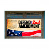 Defend The 2nd Amendment Magnetic 42" x 84" Garage Banner For Steel Garage Doors