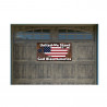 United We Stand US Flag Map 21" x 40" Magnetic Garage Banner For Steel Garage Doors