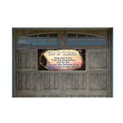 He Is Risen Easter 21" x 47" Garage Banner for Steel Garage Doors