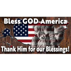 Bless GOD America US Flag...