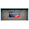 Memorial Day Magnetic 42" x 84" Garage Banner For Steel Garage Doors