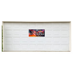 Happy 4th of July (Fireworks) 21" x 47" Magnetic Garage Banner For Steel Garage Doors