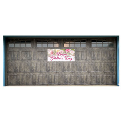 Happy Mother's Day 21" x 47" Magnetic Garage Banner For Steel Garage Doors