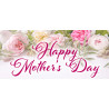 Happy Mother's Day 21" x 47" Magnetic Garage Banner For Steel Garage Doors