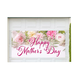 Happy Mothers Day Magnetic 42" x 84" Garage Banner For Steel Garage Doors