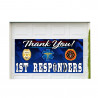 Thank You First Responders 42" x 84" Magnetic Garage Banner For Steel Garage Doors