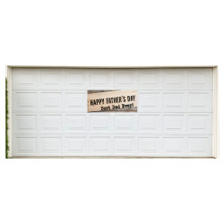 Happy Father's Day 21" x 47" Magnetic Garage Banner For Steel Garage Doors