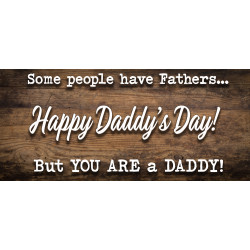 Happy Daddy's Day 21" x 47" Magnetic Garage Banner For Steel Garage Doors