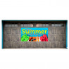 Happy Summer 42" x 84" Magnetic Garage Banner For Steel Garage Doors