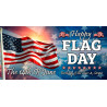 Happy Flag Day 42" x 84" Magnetic Garage Banner For Steel Garage Doors