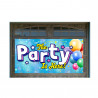 The Party Is Here 42" x 84" Magnetic Garage Banner For Steel Garage Doors