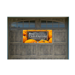 Happy Thanksgiving 21" x 47" Magnetic Garage Banner For Steel Garage Doors
