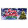Merry Christmas 21" x 47" Magnetic Garage Banner For Steel Garage Doors
