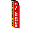 Oil Change (Oil Filter Lube) Premium Windless Polyknit Feather Flag (3 x 11.5 feet)