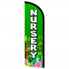 Nursery Premium Windless Feather Flag Bundle (Complete Kit) OR Optional Replacement Flag Only