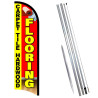 FLOORING (Carpet, Tile, Hardwood) Premium Windless  Feather Flag Bundle (Complete Kit) OR Optional Replacement Flag Only