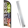 GRAPES Premium Windless  Feather Flag Bundle (Complete Kit) OR Optional Replacement Flag Only