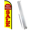 Store Closing Sale Premium Windless  Feather Flag Bundle (Complete Kit) OR Optional Replacement Flag Only