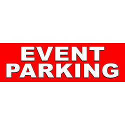 Event Parking Vinyl Banner with Optional Sizes (Made in the USA)