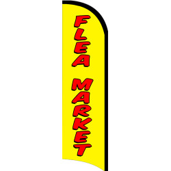 FLEA MARKET Windless Feather Flag Bundle (Complete Kit) OR Optional Replacement Flag Only