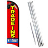 Trade Ins Welcome Premium Windless  Feather Flag Bundle (Complete Kit) OR Optional Replacement Flag Only