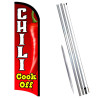 CHILI Cook Off Premium Windless  Feather Flag Bundle (Complete Kit) OR Optional Replacement Flag Only