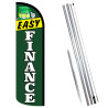Easy Finance Premium Windless  Feather Flag Bundle (Complete Kit) OR Optional Replacement Flag Only