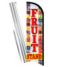 Fruit Stand Premium Windless  Feather Flag Bundle (Complete Kit) OR Optional Replacement Flag Only