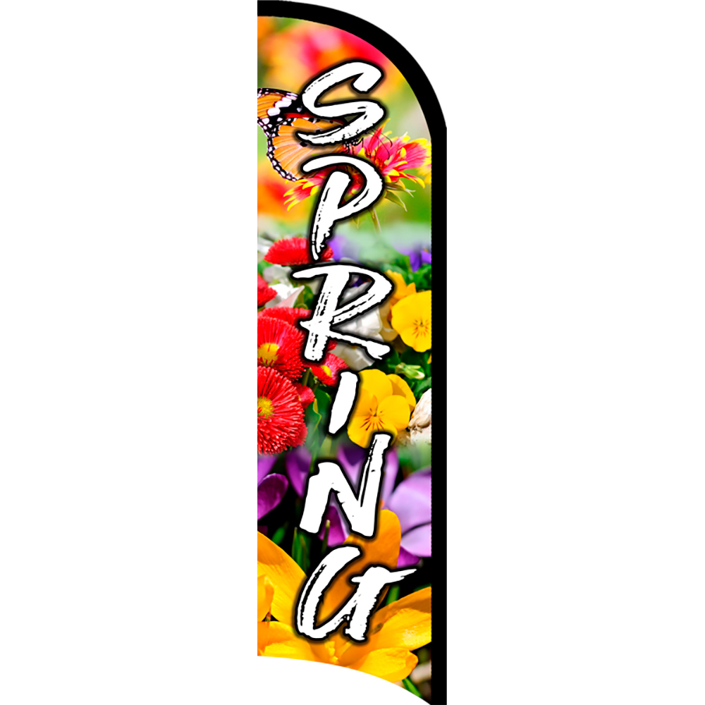 Spring Premium Windless Feather Flag Bundle (Complete Kit) OR Optional ...