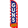 GUNS AMMO Windless Feather Flag Bundle (Complete Kit) OR Optional Replacement Flag Only
