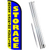 STORAGE - Boxes Packing Supplies Premium Windless Feather Flag Bundle (Complete Kit) OR Optional Replacement Flag Only